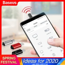 Baseus Mini Universal Remote Control For Samsung LG Air Mouse USB Type C Smart IR Controller Adapter For Android TV Aircondition
