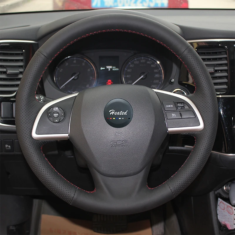 Чехол на руль для Mitsubishi Outlander 2013 2014 Mirage ASX L200 2015 2016|Чехлы руль| |