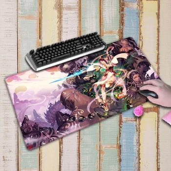 

Anime girl Fantasy Art Large Gaming Natural Rubber Mouse Mat Keyboard Pad Desk Mat For Laptop Computer Gamer Mouse pad