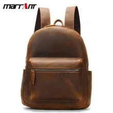 New Retro Men's Backpack Crazy Horse Leather Wear-Resistant Outdoor Casual Backpack 2315