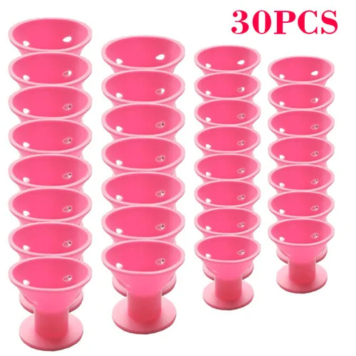 Soft Rubber Magic Hair Care 10/20/30pcs/set Rated MagicCurls - Цвет: 30PCS Pink