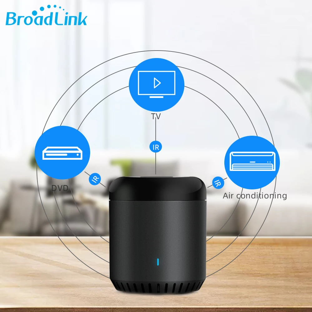 

BroadLink Smart Home Black Bean RM mini3 IR+WIFI+4G Universal Remote control switch Compatible Google home/Alexa