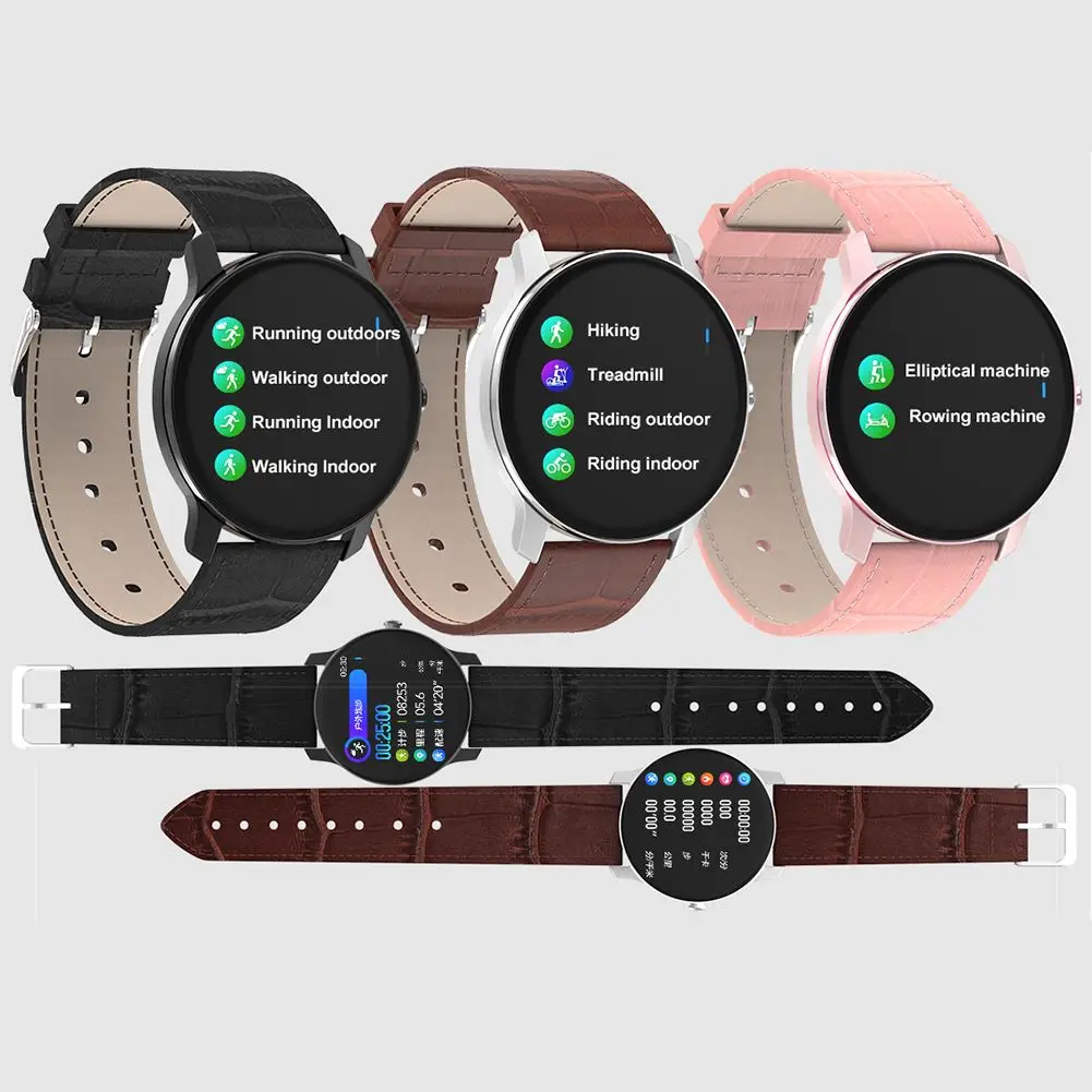 

T90 Smart Wristbands Sports Heart Rate Waterproof Round Full Touch Multifunctional Monitoring Information Push Notifications