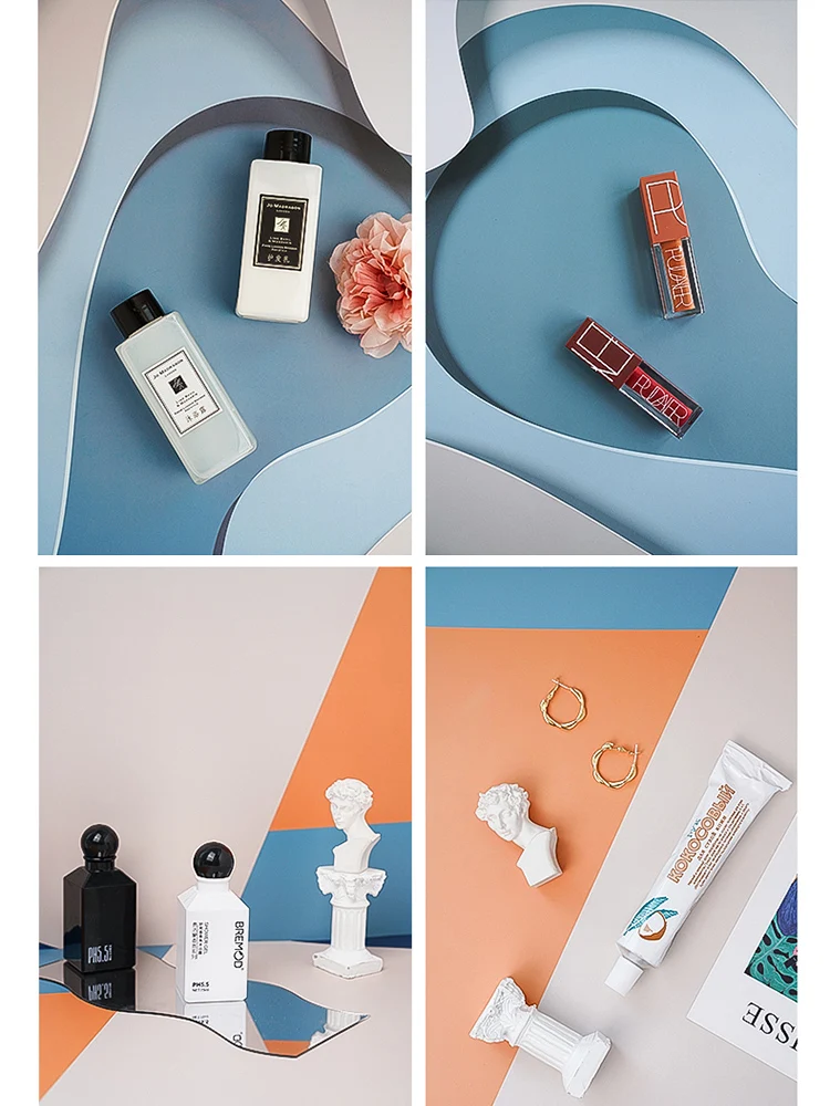 Backdrops-Props Paper-Board Toiletries Photo-Material Fotografie Desktop-Shoot 3d-Pattern