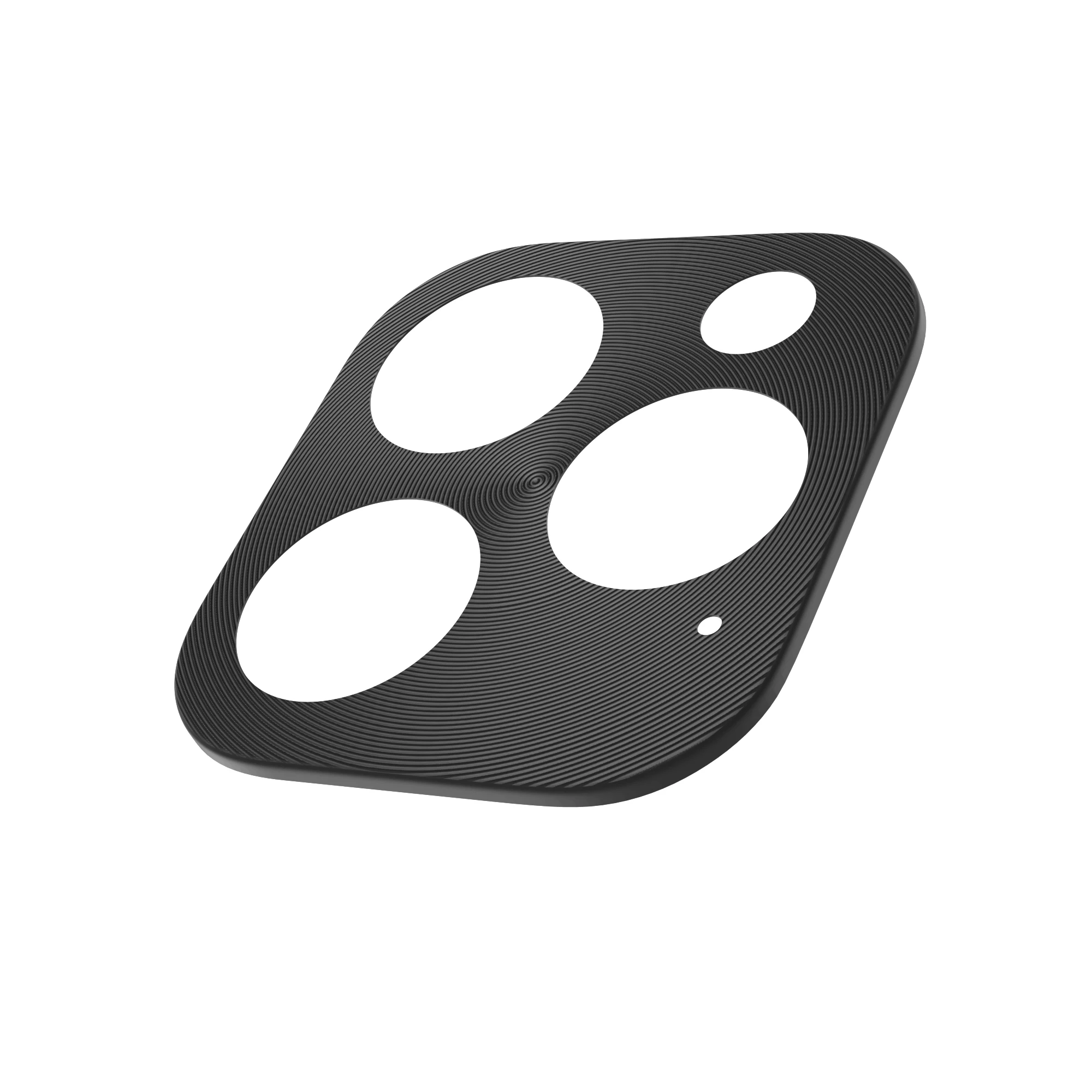3D полная прозрачная задняя крышка для объектива камеры Защитная пленка Закаленное стекло для iPhone 11 Pro XS Max X XR 8 7 6 6S Plus - Цвет: Black