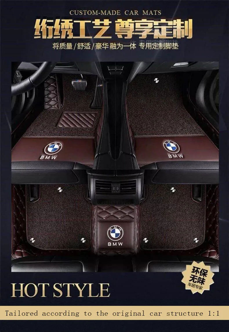 Автомобильные коврики с логотипом/фирменный логотип для BMW 1 серии F20 F21 114i 116i 118i 125i 114d 115D 118d 120d 125D 5D ковер для стайлинга автомобилей