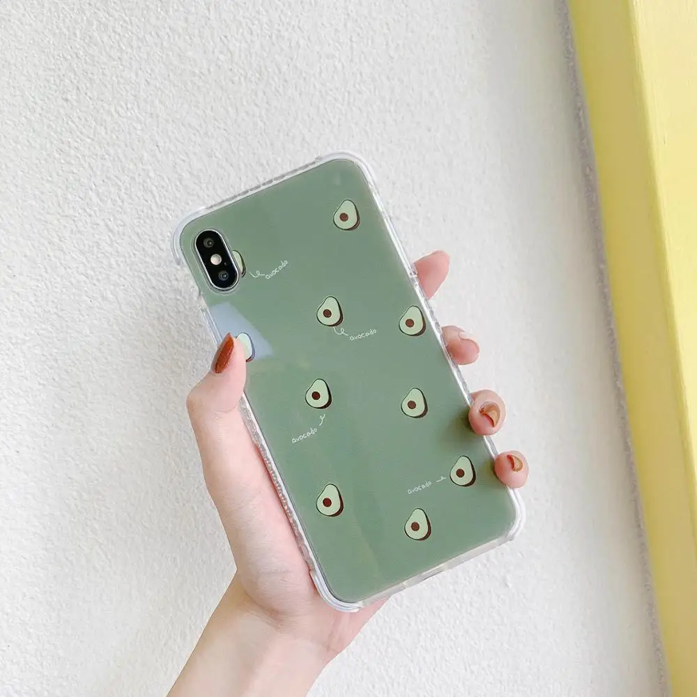 GlamPhoneCase маття зеленый авокадо чехол для iPhone X XS Max XR Мягкий силиконовый чехол для iPhone 7 8 6 6s Plus чехол - Цвет: Зеленый