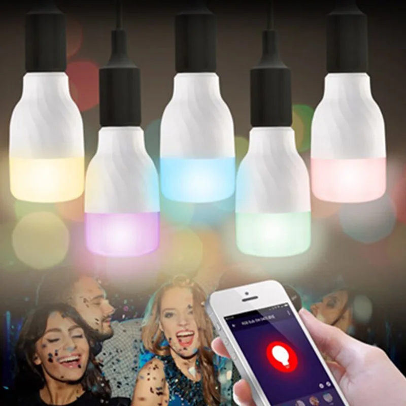 

White Color Smart Light Bulb E27 WiFi Multicolor RGB Color Changing Dimmable LED Bulb