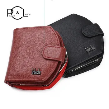 

Women Wallet 2020 Genuine Leather Cowhide Short Style Multifunction Simplicity Fashion Designer Luxury New Coin Cards Purs