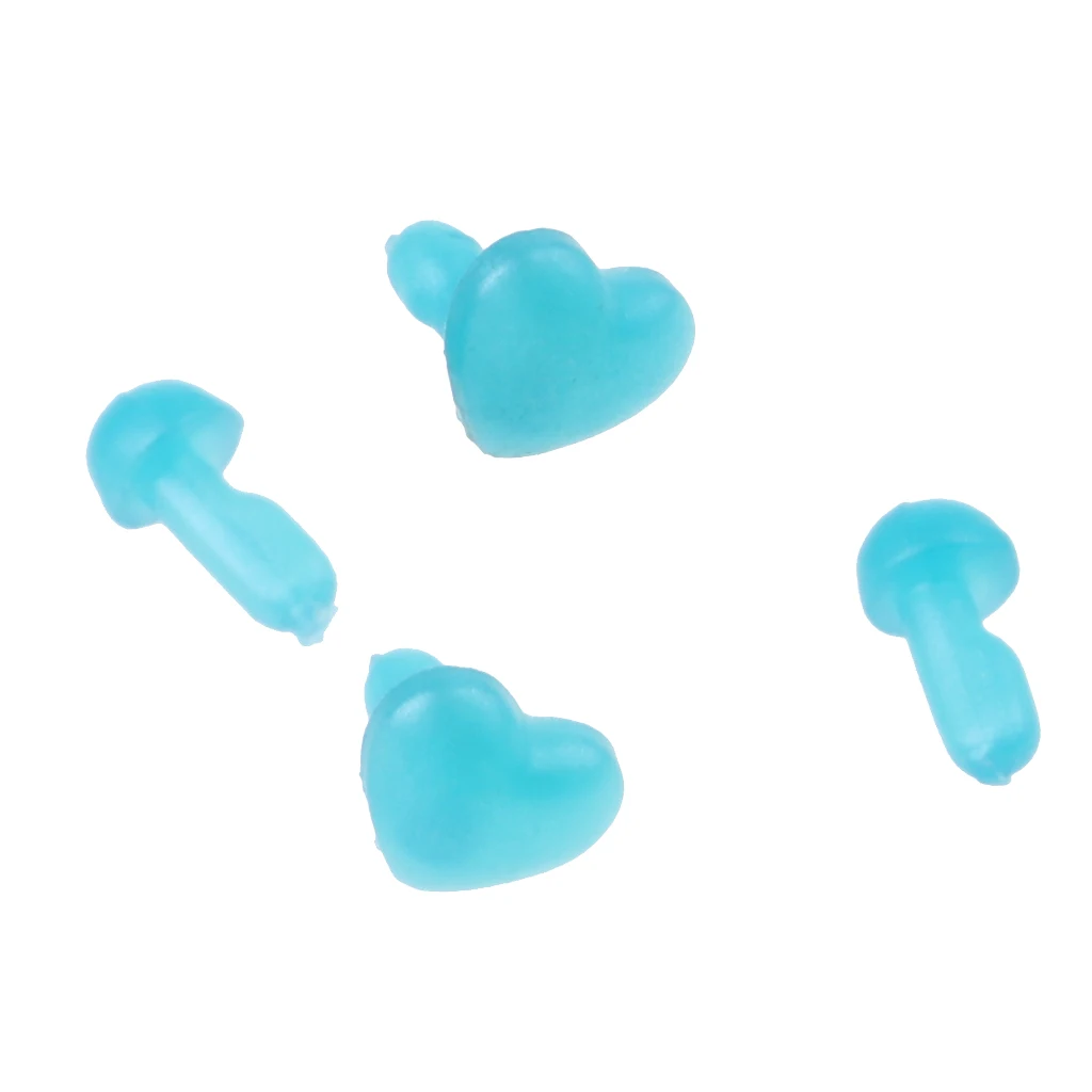 6 Colors Lovley Heart-Shape Ear Stud Make Up for 12