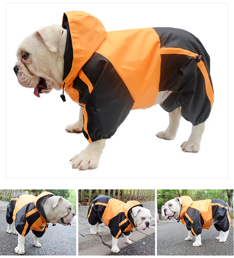 Dog Raincoat That Covers Belly