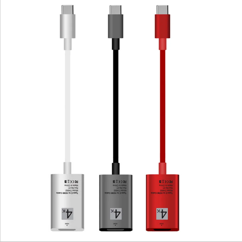 

USB3.1 Type-C to HDMI Ultra-clear Adapter Cable Android Cell Phone Turn TV Line 4k with LCD Cable