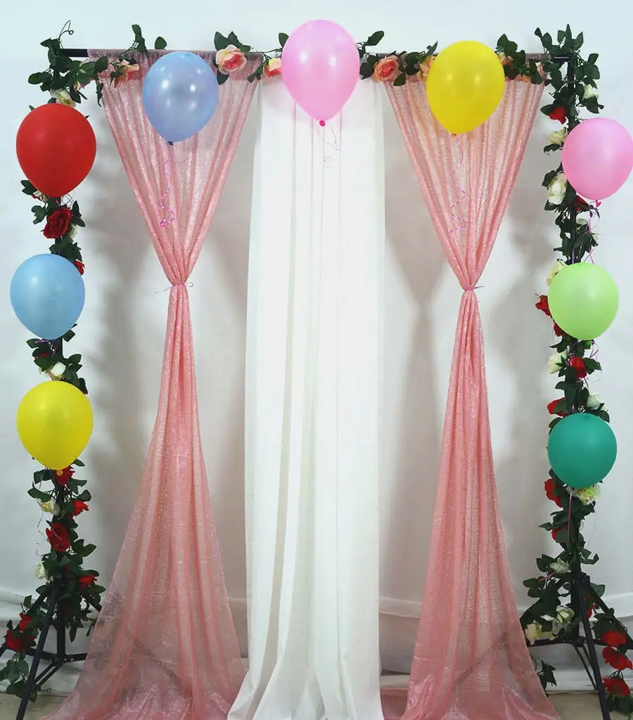 Свадебный фон для украшения 2ftx3ft-24x36 дюймов матовый Розовый Блестящий Фон Шторы фото стенд Background-M1005