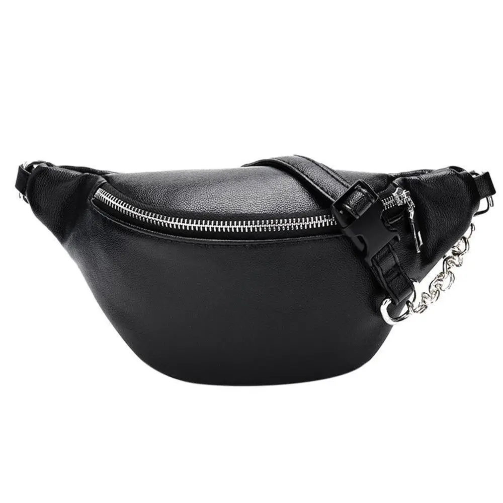 

Local stock New Women Waist Bag Fashion Leather Travel Waist Fanny Pack Bum Bag For Lady Money Belt Wallet Key Card Pouch