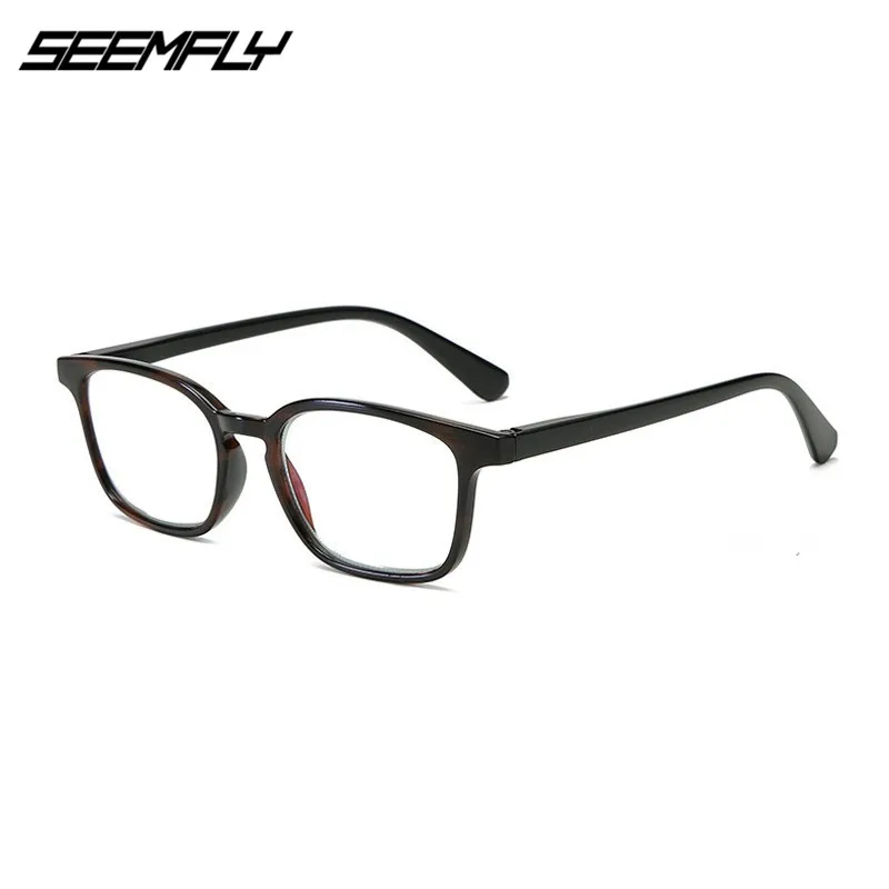SEEMFLY тренд Мода PC полный рамки очки для чтения унисекс HD компьютер радиационной защиты для женщин и мужчин дальнозоркости очки