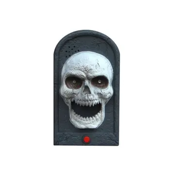 

Animated Evil Witch Door Bell Doorbell Eye Light Sound Halloween Prop Scary Spooky Sound Halloween Decoration Bell