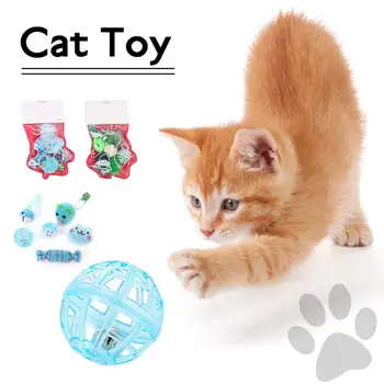 

Cat Toy Set Feather Stick Toy For Cats Kittens Interactive Cat Toy Pet With Bell Pet Toys Cat Supplies Play Game Pet Products