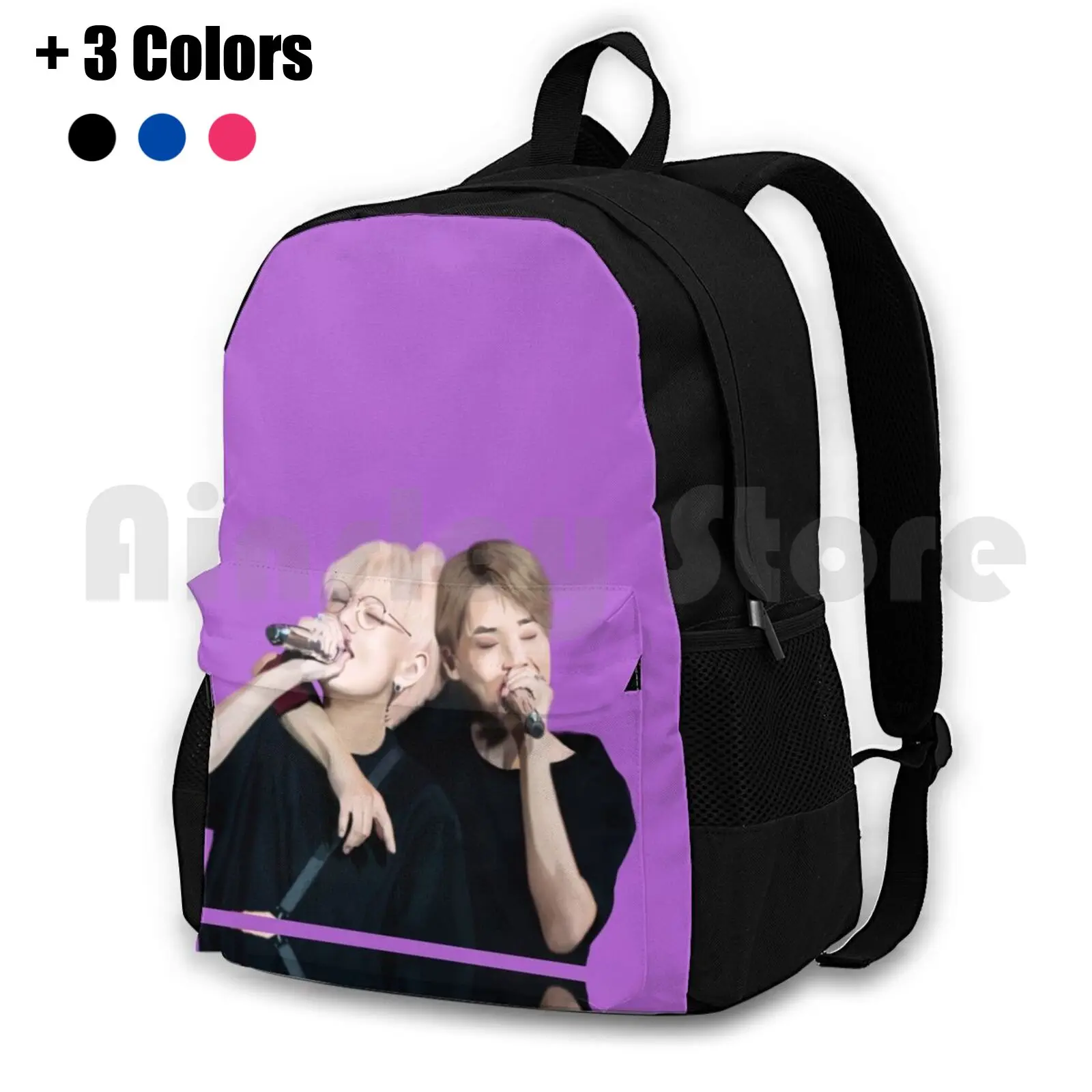 

Vmin походный водонепроницаемый рюкзак для кемпинга путешествий V Jimin Taehyung Vmin фиолетовый Kpop Bromance милые реалистичные души Love