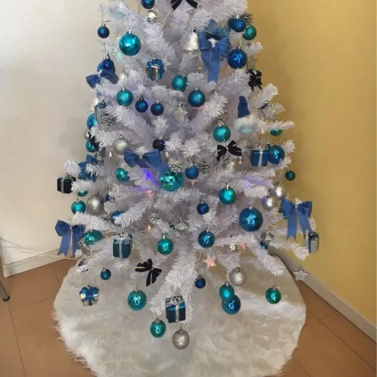 Рождественская елка, юбка, чистый белый длинный ковер, украшение для дома ozdoby na choinke navidad adornos, плюш и Снежный хлопок