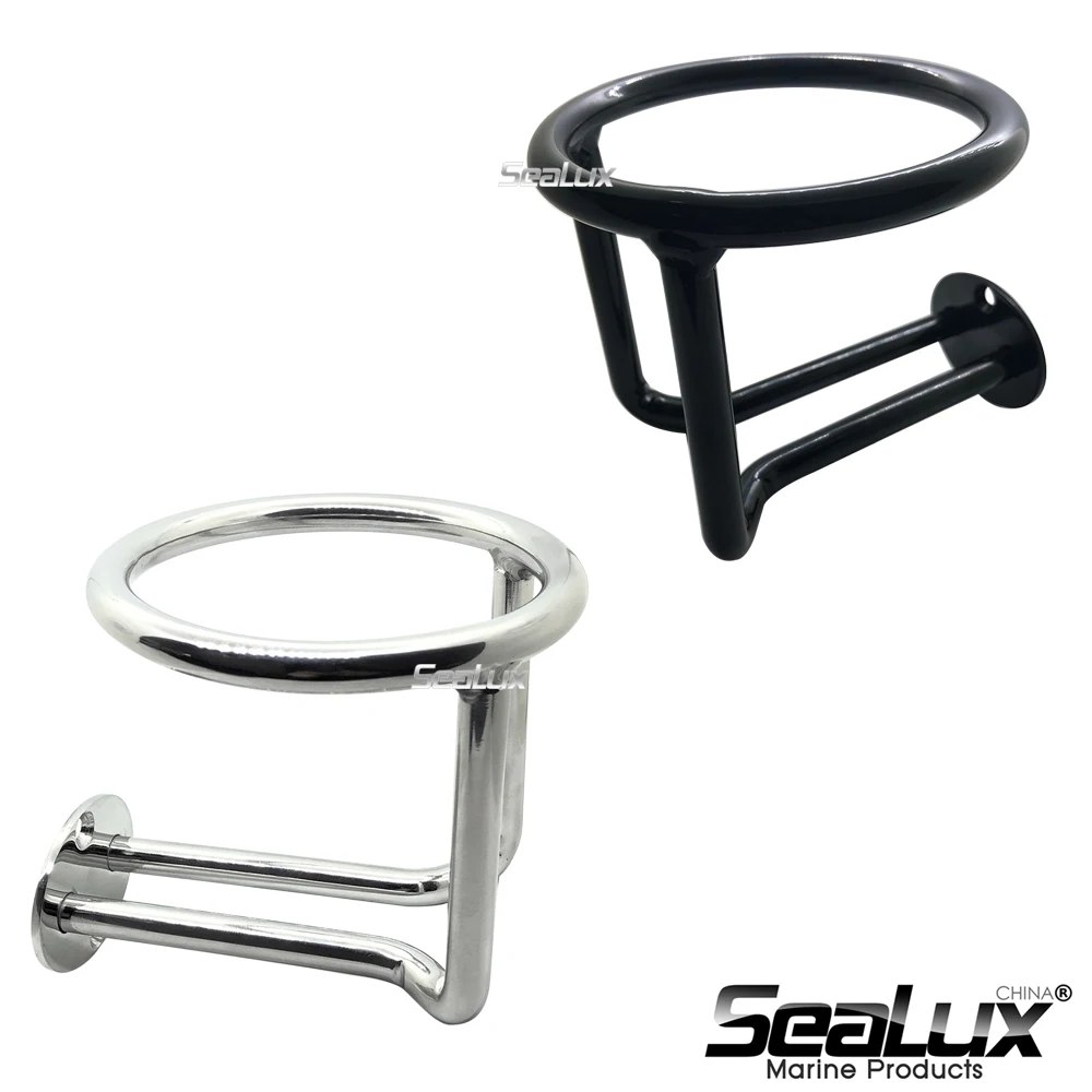 

Sealux 2 pcs per set Boat Ring Cup Holder Stainless Steel for Marine Yacht