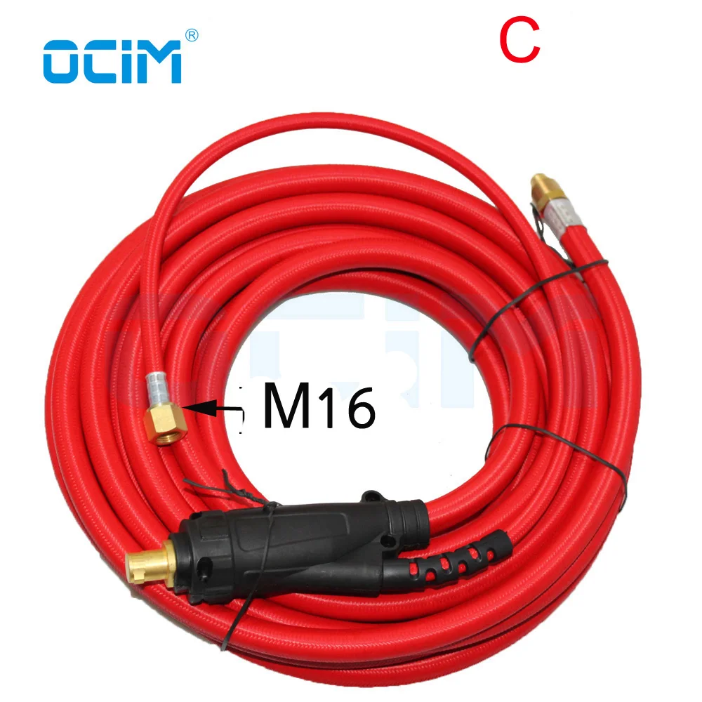 

WP26 Tig Welding Cable 8m Flexible super soft Rubber 35-70 Euro Connector