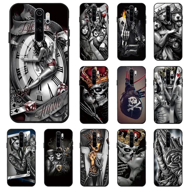 Grim Reaper Skull Skeleton Phone Case For Xiaomi Mi 11 Ultra Funda Mi11 Lite 10T Pro 9 8 SE Note 10 T Cover | Мобильные телефоны и