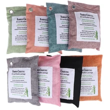 Очистка воздуха мешки природа свежий уголь бамбуковый воздух очищающий в форме сумочки очиститель запахов бамбуковый уголь+ нетканый материал