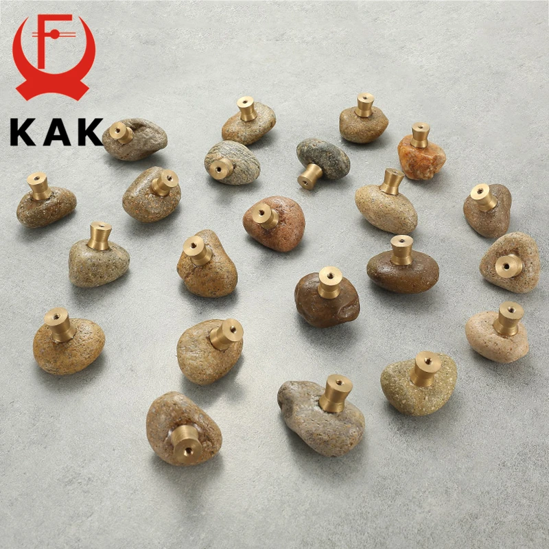 KAK Cobblestone ручки для шкафа из натурального камня индивидуальные кухонного