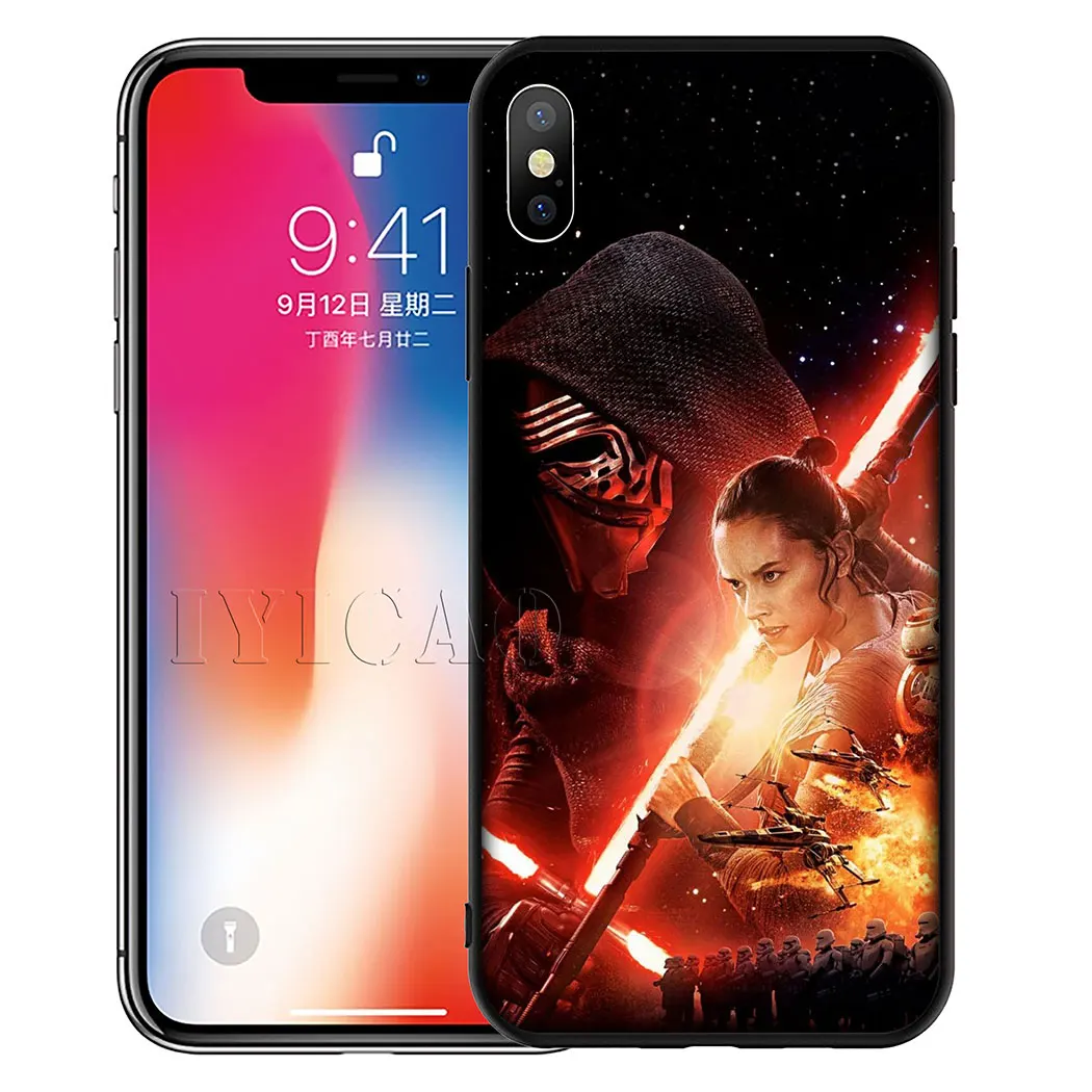 8 IYICAO Звездные войны комикс Дарт Мягкий силиконовый чехол для iPhone 11 Pro Max XR X XS Max 6 6S 7 8 Plus 5 5S SE чехол для телефона - Цвет: 8