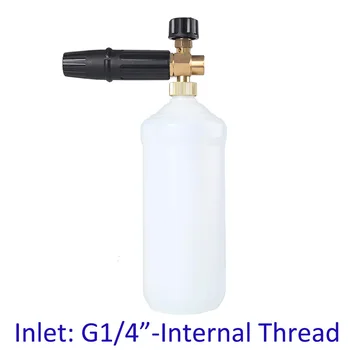 

Pressure Washer Foam Generator Foam Nozzle High Pressure Soap Foamer Car Clean Foam Wash Car Washer Snow Foam Lance G1/4“ Female