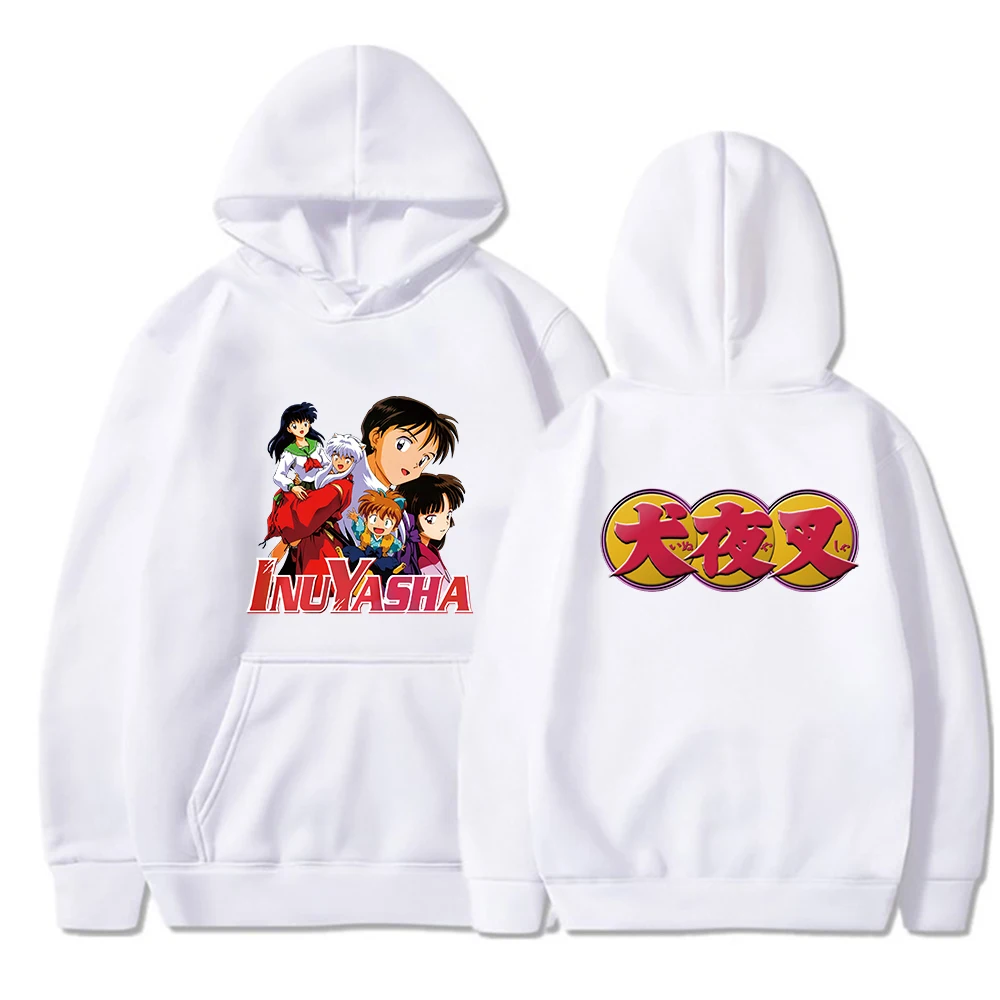 

2021 Janpanese Anime Inuyasha Hoodie Men Women Winter Warm Causal Streetwear Sweatshirt Unisex