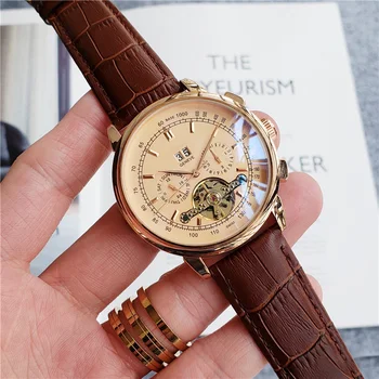 

PH Tourbillon automatic mechanical Wrist Wacth New Arrivals Self-Wind Limitde edition Top brand luxury Patek mens watches clock
