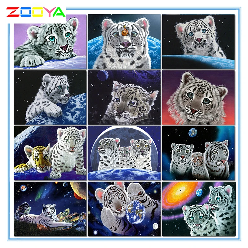 

New Arrival Full Square/Round Drill 5D Diy Diamond Painting Tiger Map Diamond Embroidery Art Mosaic Animal Home Decoration Bh026