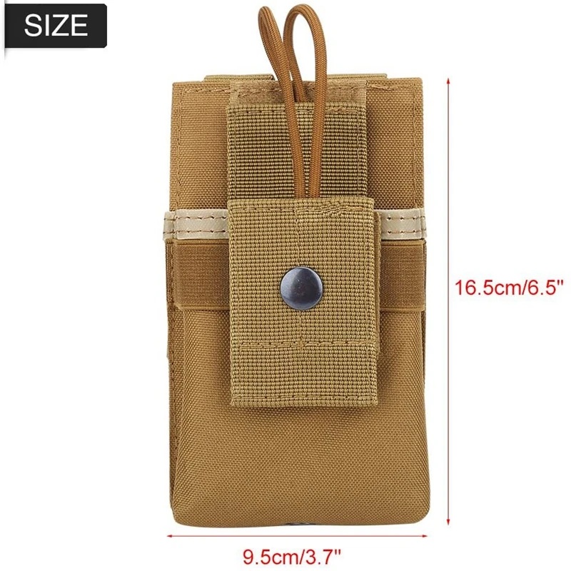 Molle Short Radio Pouch Nylon Molle Tactical Radio Holder Case for BaoFeng UV-5R UV82 (T) Walkie Talkie Case Multicam Pouch 3
