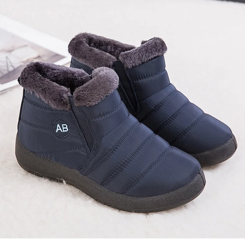 Women Boots 2021 Fashion Waterproof Snow Boots For Winter Shoes Women Casual Lightweight Ankle Botas Mujer Warm Winter Boots