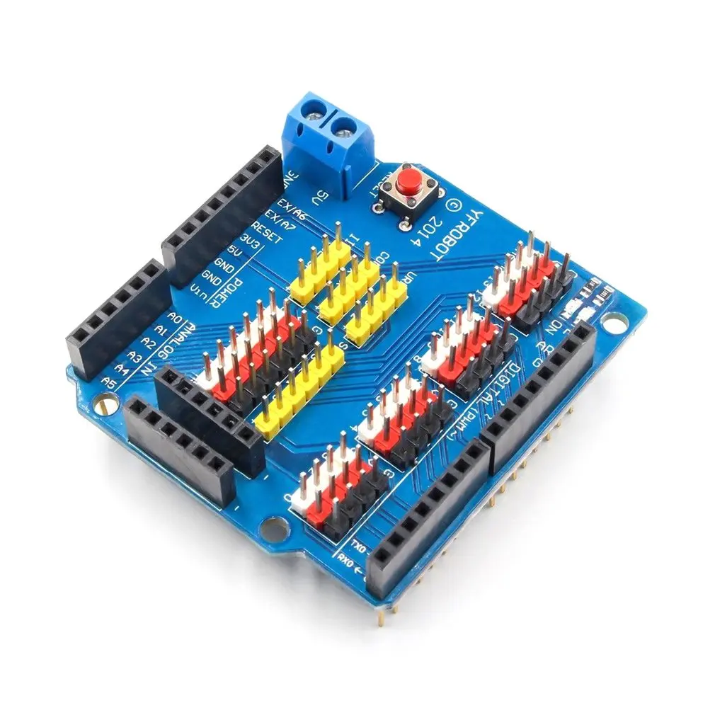 Щит датчика плата расширения щит для Arduino UNO R3 V5.0 электронный модуль Датчик Щит V5 Плата расширения