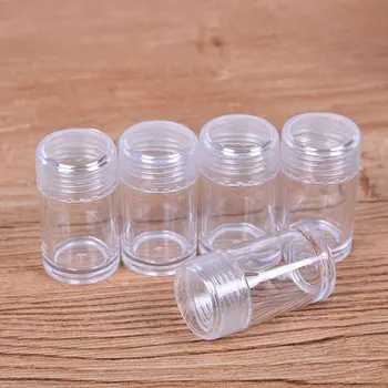 

20pcs Diamond Painting Beads Container Organizer Storage Bottle Portable Round Transparent Kitchen Waterproof Box Household Jar