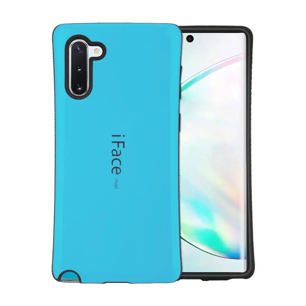 Blue IFace Mall для samsung Galaxy Note 10/Note 10 Pro гибридный противоударный чехол-накладка на заднюю панель жесткий чехол Полная защита для телефона - Цвет: Blue