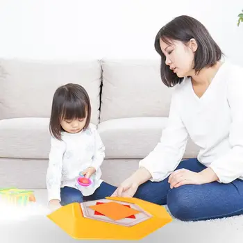 

Logic Game Board 100 Challenge Color Code Kids Tangram Reasoning Skills Toys Pre-school Teaching Aids for Children