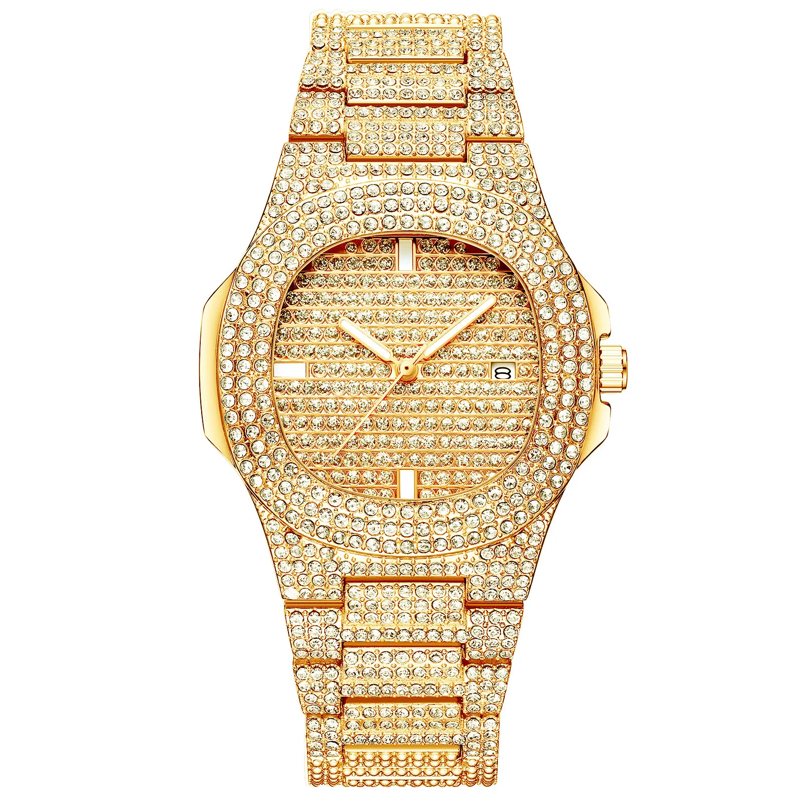 

Arlanch Reloj Mujer Watch Women Luxury Diamond-Studded Square Calendar Quartz Wristwatches Stylish Water Resistant Crystal Gift