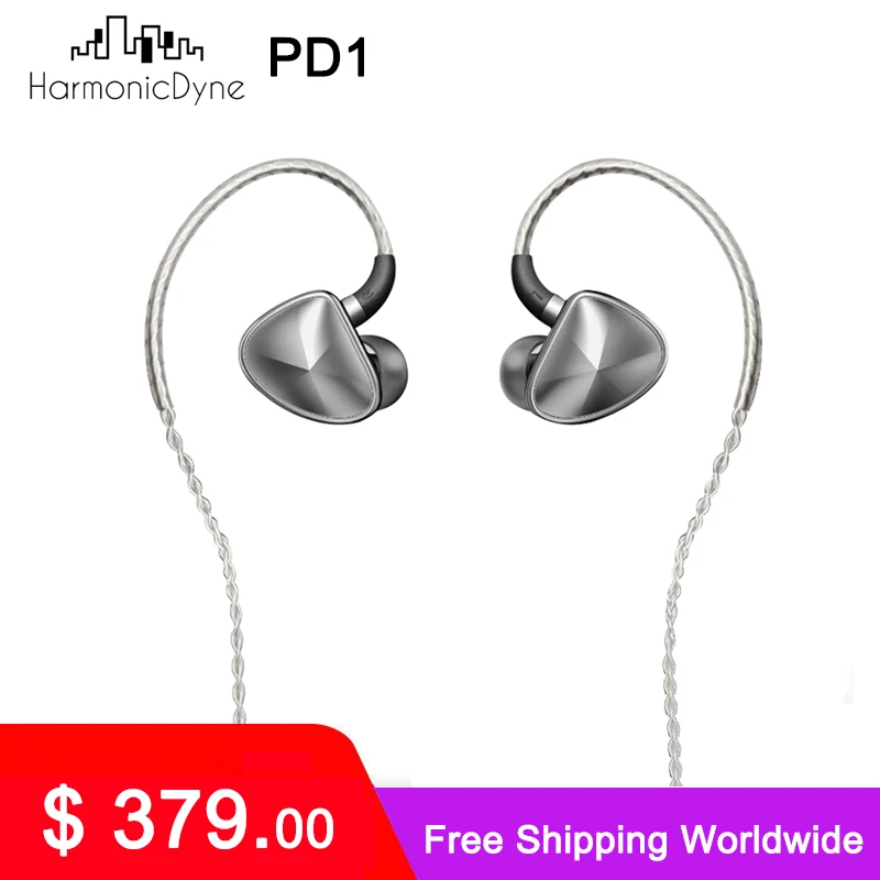 

HarmonicDyne PD1 Earphone Dynamic Driver 4.4mm/3.5mm P.D.1 Earbuds with MMCX Cable Headphones