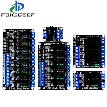 

Low Level 5V 1/2/4/6/8 Channel Solid State Relay Module SSR AVR DSP G3MB-202P 240V 2A Output For Arduino 1 2 4 6 8 Way