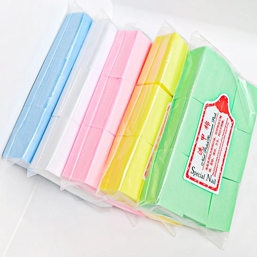 600PCS/Pack Nail Cotton Pads， Manicure Lint-Free Wipes， Napkins， Nail Polish Gel Remover ，Nail Wipes 3