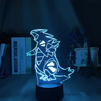 

Acrylic 3d Lamp Tyranitar Figure for Kids Bedroom Decor Light Led Touch Sensor Color Changing Led Night Light Pokemon Go Gift
