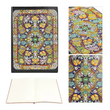 

DIY Mandala Special Notebook Resin Diamond Personality Shaped Diamond Painting 50 Pages A5 Notebook Sketchbook Gift