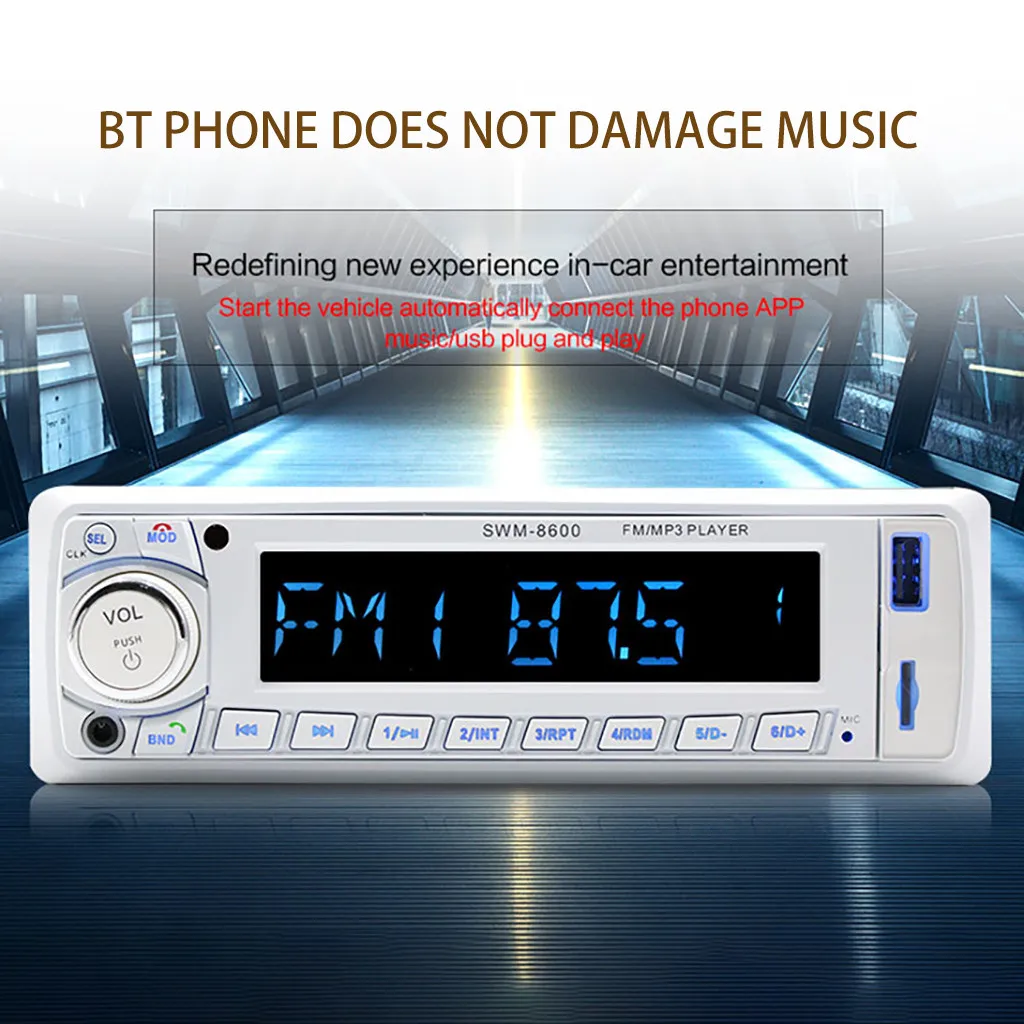 Автомобильный Mp3 плеер Mpa3 12 В цифровой усилитель с Bluetooth mp3 u диск радио без потерь