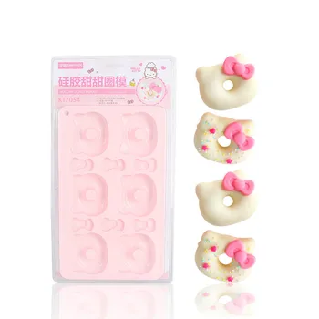 

CHEFMADE Hello Kitty Kitchen Genuine Authorized Non-stick Cartoon Donut Cake Cookies 3D Silicone Mold Cake Tools
