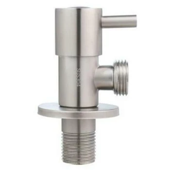 

Wall Stainless Steel Angle Valve G1/2" Kitchen Bathroom Toilet Water Stop Valve Shut Off Valve Home Fixture