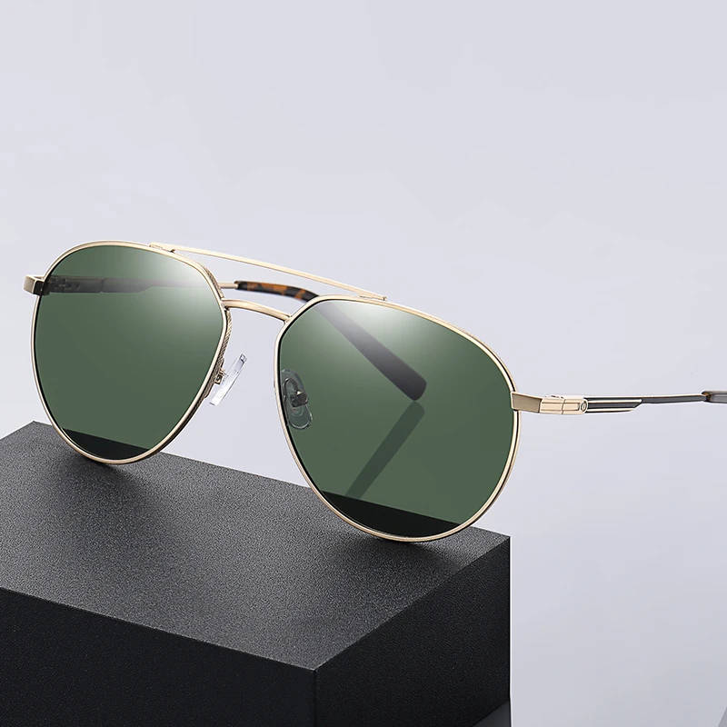 

Sunglasses Men Fashion Unisex Pilot Vintage Sun Glasses Outdoor Sports Polarized UV400 Lens Male Driving Eyewear For Women 3374