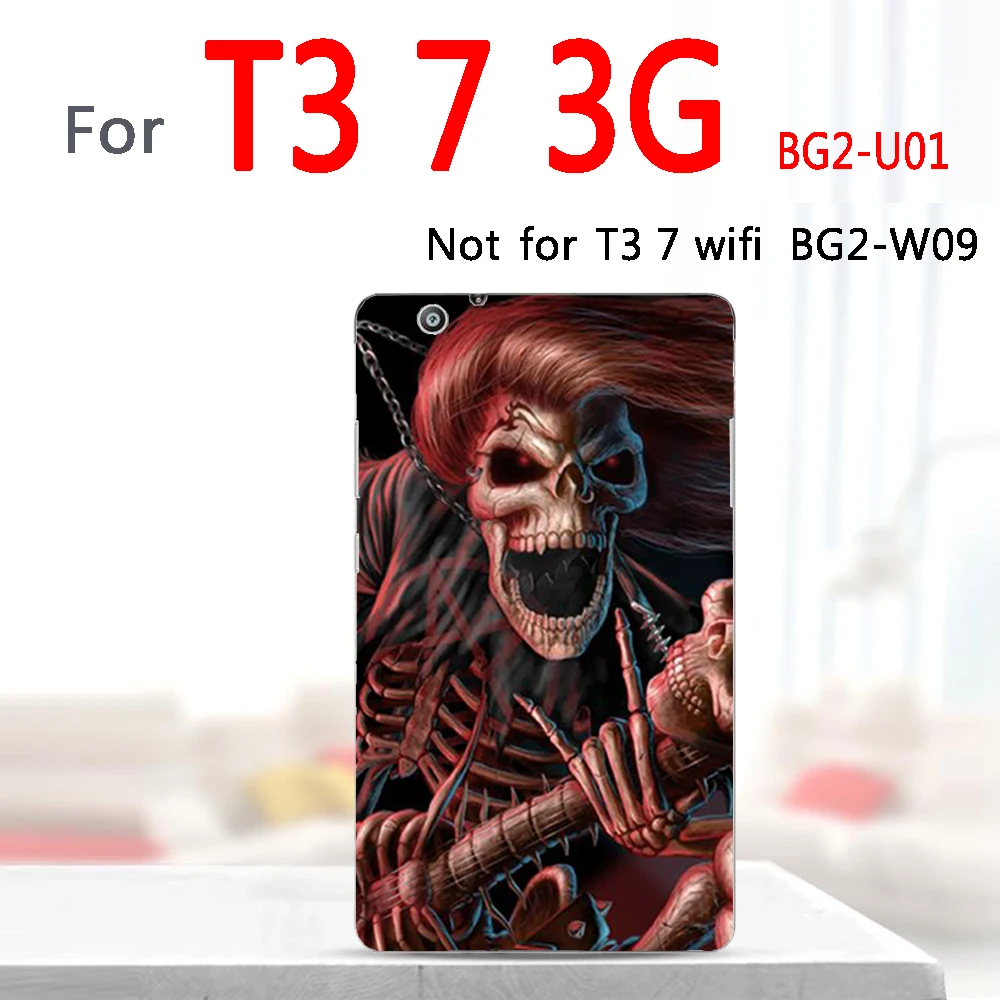 T3-7 ku lou tou Роспись Tablet крышка для huawei Mediapad Медиа Pad T3 10 8 7 3g 7g3 AGS-W09 L09 KOB-L09 W09 для игровой площадки 2 9,6 8 силиконовый чехол - Цвет: T3-7 ku lou tou